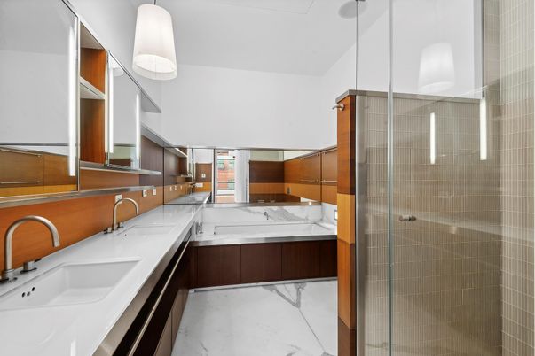 Bathroom, Glass Shower, Interior, Kitchen, Marble