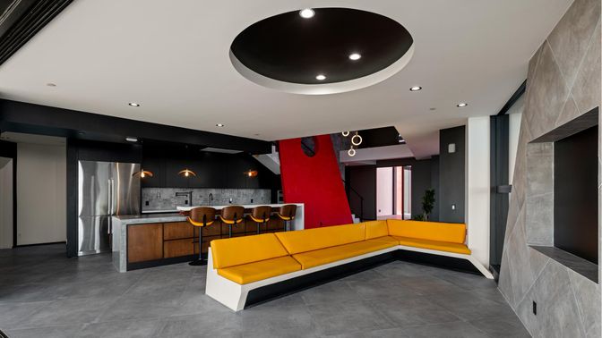 Interior, Kitchen, Pendant Lights, Recessed Lighting, Stainless Steel Appliances