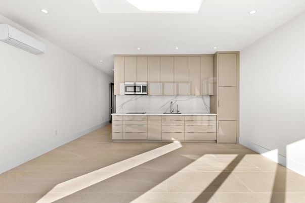 Interior, Kitchen, Marble Walls, Recessed Lighting