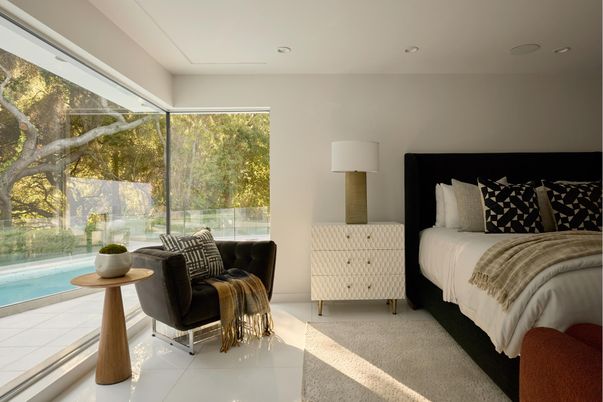 Bedroom, Interior, Recessed Lighting