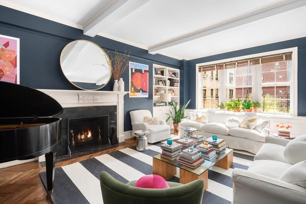 Fireplace, Interior, Living room, Piano, Wood Texture Flooring