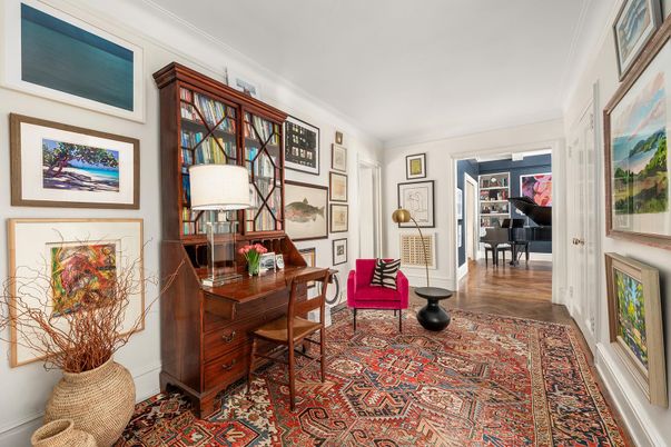 Home Office, Interior, Piano, Wood Texture Flooring