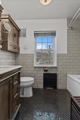Bathroom, Fireplace, Interior