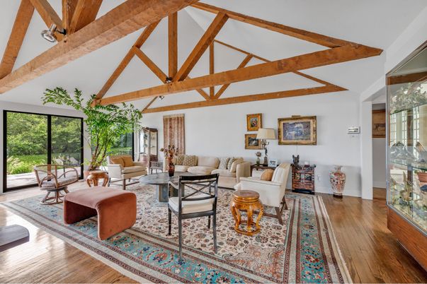 Interior, Living room, Wooden Beams, Wood Texture Flooring