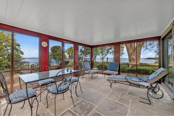 Dining room, Interior, Sun Room, Water