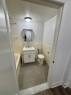 Bathroom, Dual Sink Vanities, Interior, Wood Texture Flooring