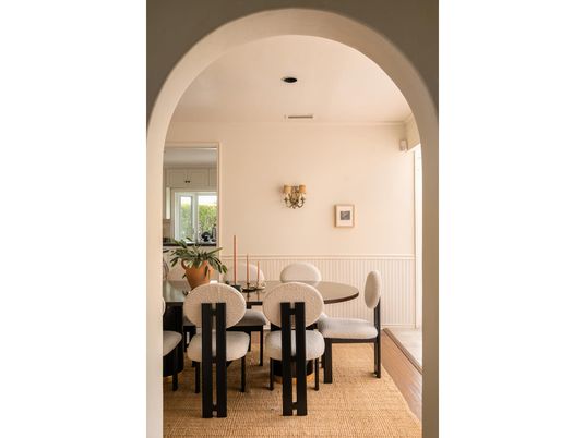 Dining room, Interior, Wood Texture Flooring