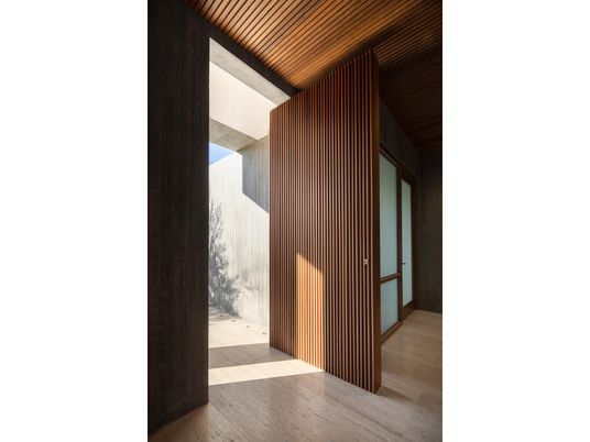 Interior, Recessed Lighting, Wooden Ceilings, Wood Texture Flooring