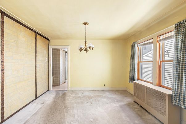 Chandelier, Empty room, Interior, Stone Walls