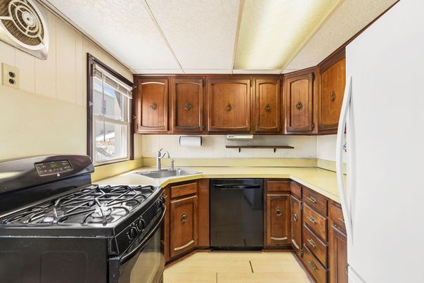 Interior, Kitchen, Wood Texture Flooring