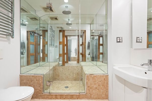 Bathroom, Glass Shower, Interior