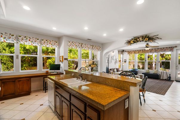 Interior, Kitchen, Living room, Recessed Lighting
