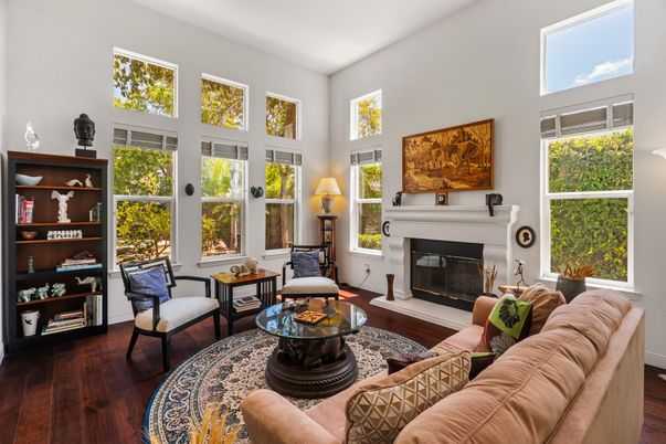 Fireplace, Interior, Living room, Wood Texture Flooring