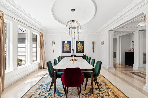 Dining room, Interior, Pendant Lights