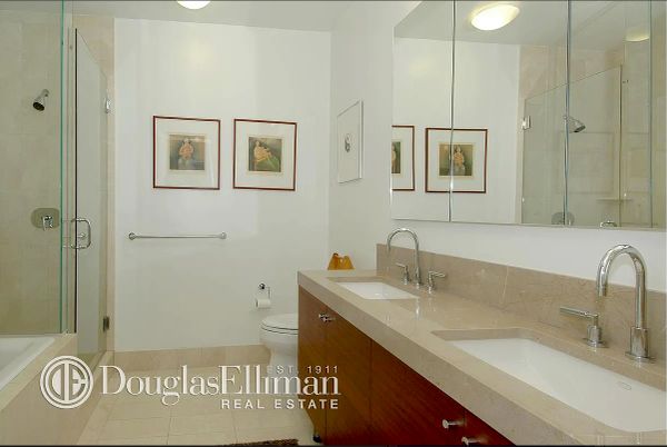 Bathroom, Dual Sink Vanities, Glass Shower, Interior