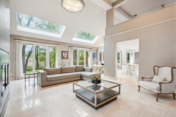 Interior, Living room, Recessed Lighting