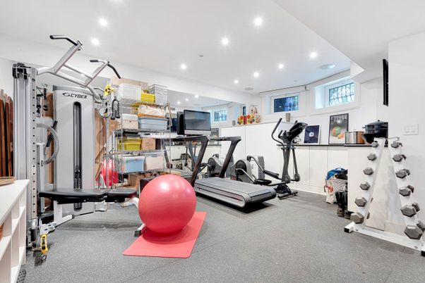 Fitness Equipment, Gym, Interior, Recessed Lighting