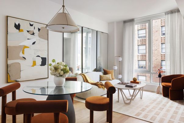 Interior, Living room, Pendant Lights, Wood Texture Flooring