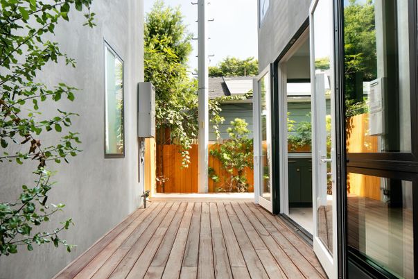 Exterior, Wood Texture Flooring