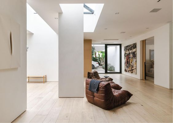 Interior, Recessed Lighting, Wood Texture Flooring