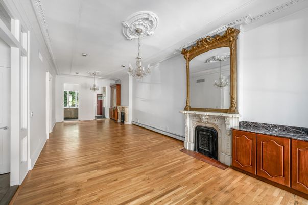 Chandelier, Fireplace, Interior, Wood Texture Flooring
