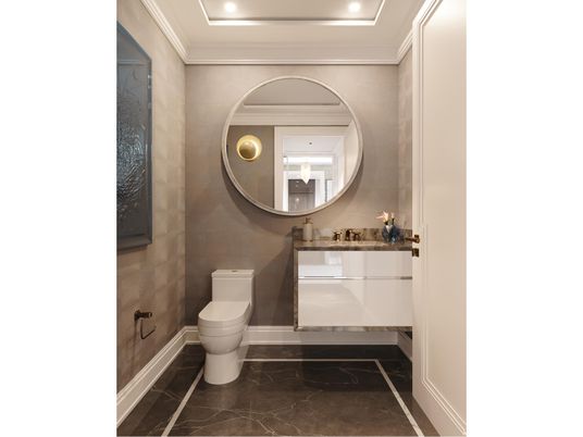 Bathroom, Interior, Recessed Lighting