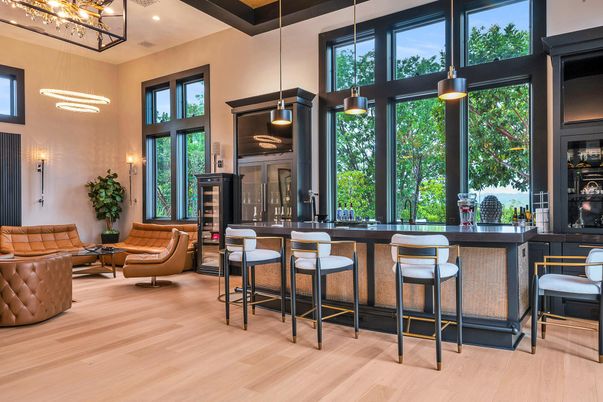 Interior, Pendant Lights, Wood Texture Flooring
