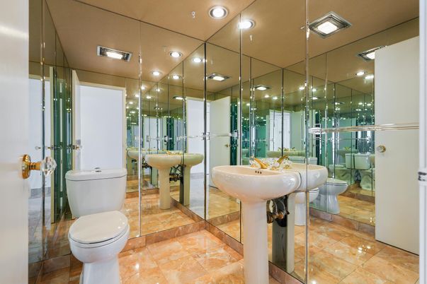 Bathroom, Interior, Recessed Lighting