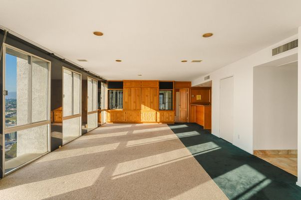 Empty room, Interior, Recessed Lighting
