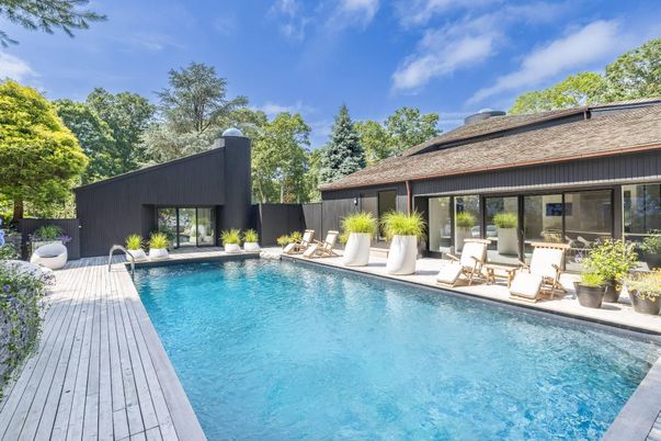Exterior, Pool, Solar Panels