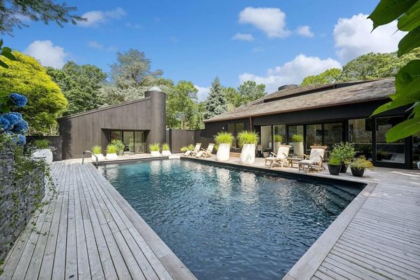 Exterior, Pool, Solar Panels
