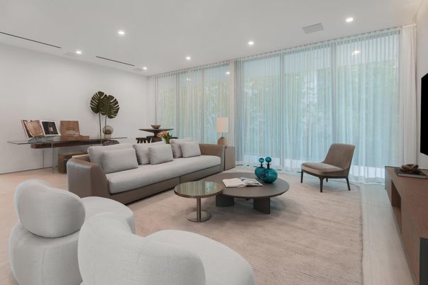 Interior, Living room, Recessed Lighting