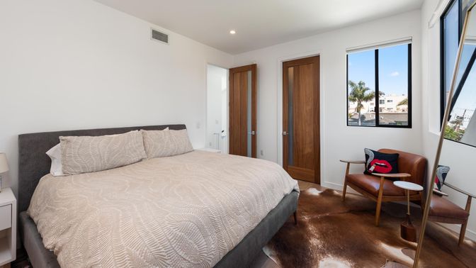 Bedroom, Interior, Recessed Lighting