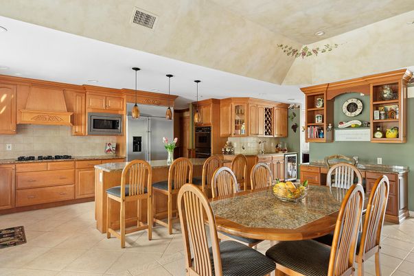 Dining room, Interior, Kitchen, Pendant Lights, Recessed Lighting