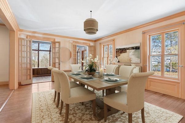 Dining room, Interior, Wood Texture Flooring
