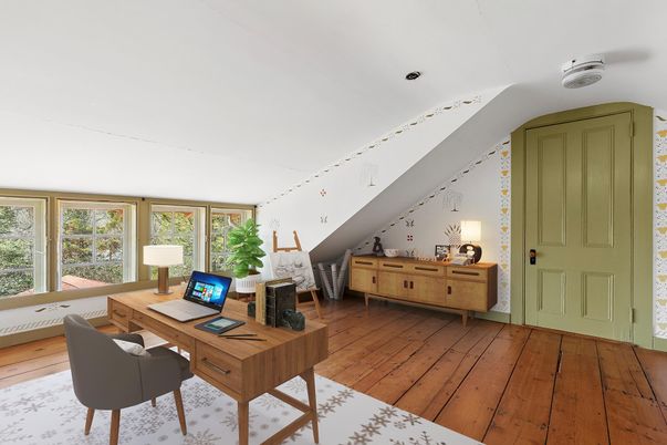 Home Office, Interior, Wood Texture Flooring