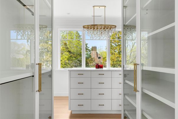 Chandelier, Interior, Walk-in Closets, Wood Texture Flooring
