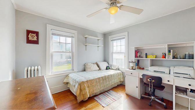 Bedroom, Home Office, Interior, Wood Texture Flooring