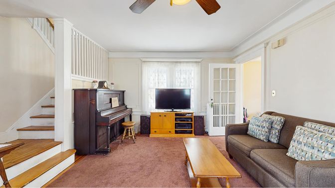 Interior, Living room, Piano