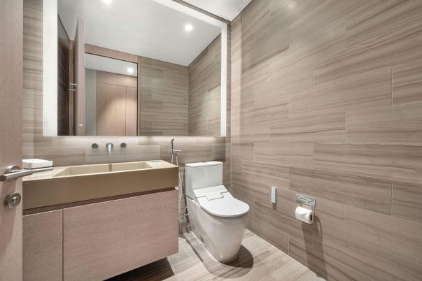 Bathroom, Interior, Recessed Lighting