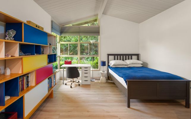 Bedroom, Home Office, Interior, Wood Texture Flooring