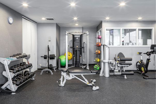 Fitness Equipment, Interior, Recessed Lighting