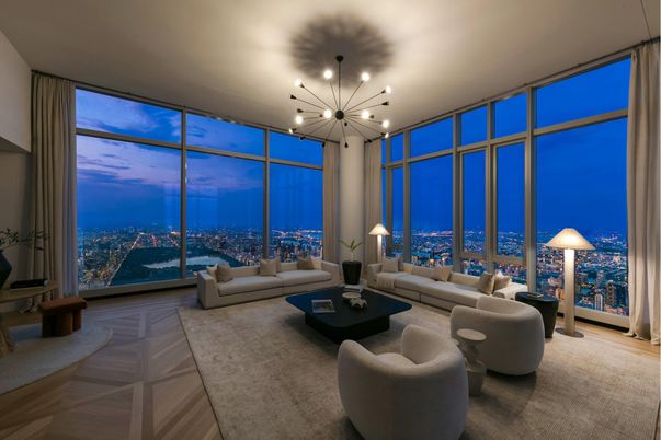 Interior, Living room, Pendant Lights, Wood Texture Flooring