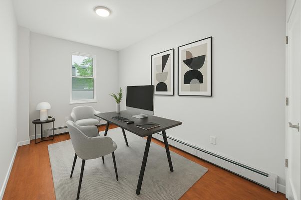 Home Office, Interior, Wood Texture Flooring