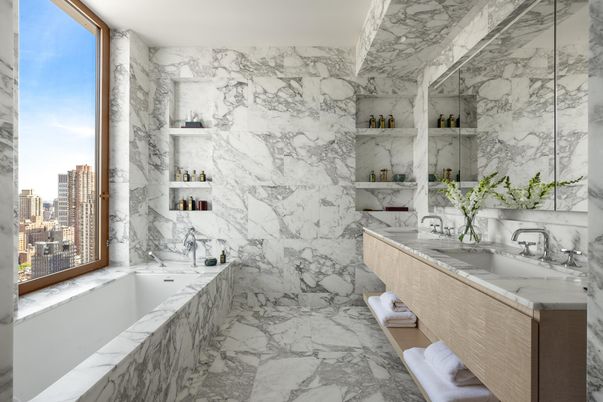 Bathroom, Interior, Marble, Marble Walls