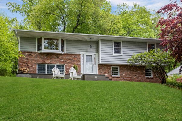 Exterior, Facade, Brick Facade, Raised Ranch