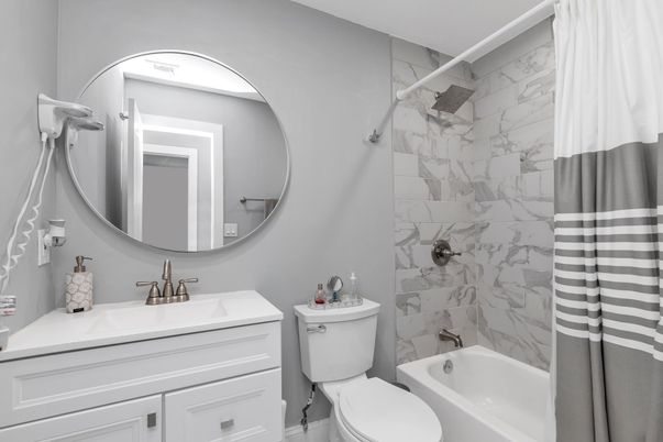 Bathroom, Interior, Marble Walls