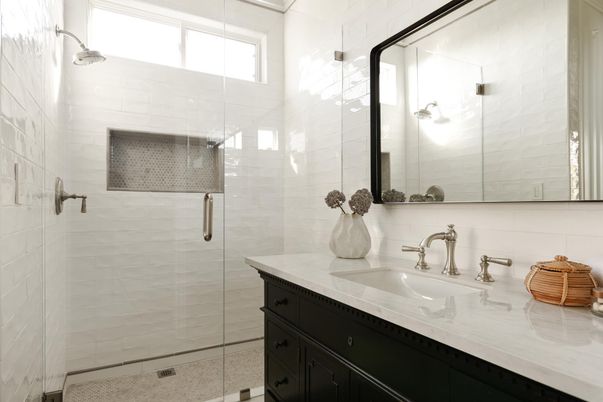 Bathroom, Glass Shower, Interior