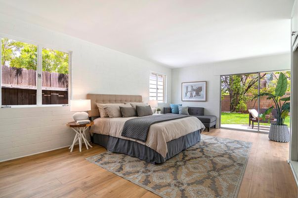 Bedroom, Interior, Wood Texture Flooring