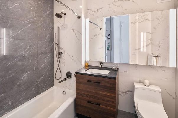 Bathroom, Interior, Marble Walls